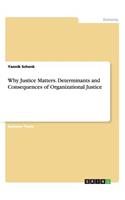 Why Justice Matters. Determinants and Consequences of Organizational Justice