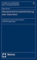 Bilanzorientierte Kapitalerhaltung Oder Solvenztest