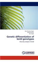 Genetic differentiation of lentil genotypes