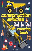 Construction Vehicles Dot to Dot Coloring Book