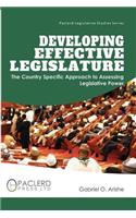 Developing Effective Legislature