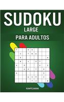 Sudoku Large Para Adultos: 250 Sudoku Large Fáciles y Medios para Adultos con Instrucciones y Soluciones