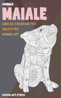 Libri da colorare per adulti per donna Art - Disegni Anti stress - Animale - Maiale