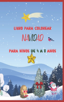 Libro para colorear Navidad para niños de 4 a 8 años