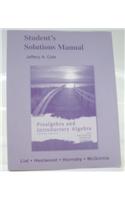 Student Solutions Manual for Prealgebra and Introductory Algebra