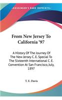 From New Jersey To California '97
