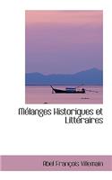 Maclanges Historiques Et Littacraires