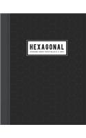 Hexagons Graph Paper: Hexagonal Ruled for Composition Organic Chemistry & Biochemistry With Periodic Table for Blank Gray Lined (Science Notebook Series 0.4 Hexes per Inc