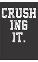 Crushing Sarcastic Sayings Notebook Journal