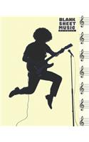 Blank Sheet Music Notebook - 100 Pages Of Blank Manuscript Paper - 8x10