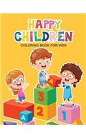 Happy Children Coloring Book for Kids