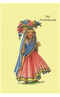 Notebook: Vintage Traditional Costume Dolls of the World Notebook