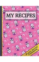 Blank Recipe Cookbook