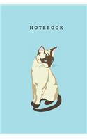 Cat Notebook: BLANK LINED NOTEBOOK CAT THEME COVER version 27