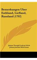 Bemerkungen Uber Esthland, Liefland, Russland (1792)