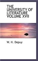 The University of Literature Volume XVII