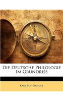 Die Deutsche Philologie Im Grundriss