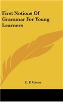 First Notions of Grammar for Young Learners