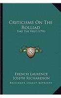 Criticisms on the Rolliad