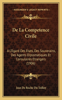 De La Competence Civile