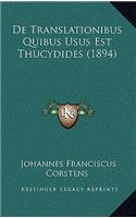 De Translationibus Quibus Usus Est Thucydides (1894)