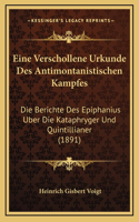 Eine Verschollene Urkunde Des Antimontanistischen Kampfes