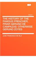 The History of the Famous Preacher, Friar Gerund de Campazas