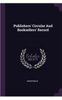 Publishers' Circular and Booksellers' Record