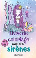 Livre de coloriage avec des sirènes