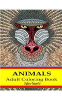 Adult Coloring Book: Animals Stress Relieving Designs