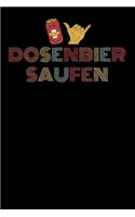 Dosenbier Saufen: Notizbuch A5 (6x9) Kariert für Dosenbier Saufen und Meme Liebhaber I 120 Seiten I Geschenk