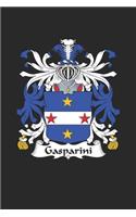 Gasparini: Gasparini Coat of Arms and Family Crest Notebook Journal (6 x 9 - 100 pages)