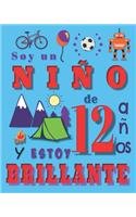 Soy un niño de 12 años y estoy brillante: Cuaderno de bocetos cuaderno de dibujos para niños de doce años
