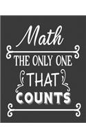 Math the only one that counts