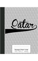 Hexagon Paper Large: QATAR Notebook(3694 Weezag Hexagon Paper Large Notebook)