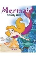 Mermaid Activity Book For Girls