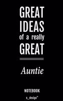 Notebook for Aunties / Auntie: awesome handy Note Book [120 blank lined ruled pages]