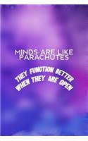 Minds Are Like Parachutes They Function Better When They Are Open