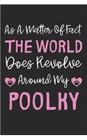 As A Matter Of Fact The World Does Revolve Around My Poolky: Lined Journal, 120 Pages, 6 x 9, Poolky Dog Gift Idea, Black Matte Finish (As A Matter Of Fact The World Does Revolve Around My Poolky Journal)