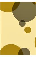 Mid-Century Modern Circles Blank Pages Notebook