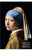 Johannes Vermeer Notebook: Girl with a Pearl Earring Journal - 100-Page Beautiful Lined Art Notebook - 6 X 9 Artsy Journal Notebook (Art Masterpieces)