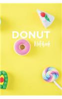 Fun Donut Composition Notebook Blank Lined Journal