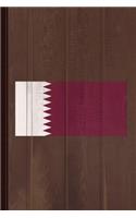 Qatar Flag Journal Notebook