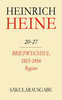 Briefwechsel 1815-1856. Register