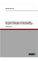 Vorsichtsprinzip im internationalen Vergleich am Beispiel von Rückstellungen