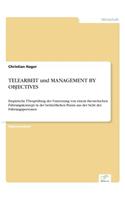TELEARBEIT und MANAGEMENT BY OBJECTIVES
