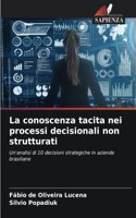 La conoscenza tacita nei processi decisionali non strutturati