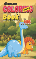 Dinosaur coloring book for kids ages 4-8: Coloring Pages of dino for Little Kids Age 2-4, 4-8, Boys, Girls, Preschool and Kindergarten-Great Gift for Boys & Girls