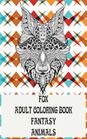 Adult Coloring Book Fantasy - Animals - Fox