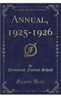 Annual, 1925-1926 (Classic Reprint)